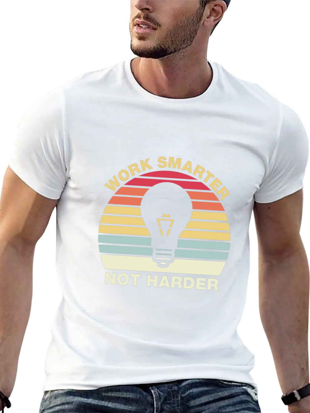 Work Smarter T-Shirt - Retro Style