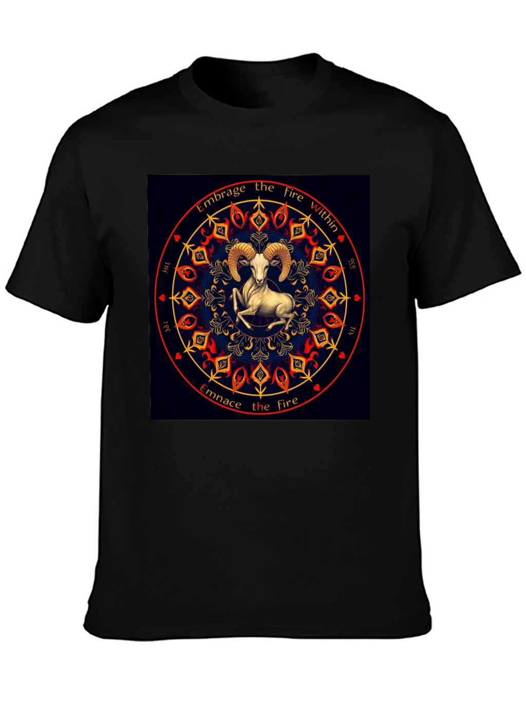 Embrace the Fire Within Aries Zodiac T-Shirt