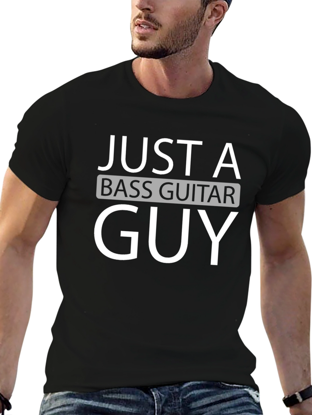 Bass Guitar Guy T-Shirt - Music Lover Tee