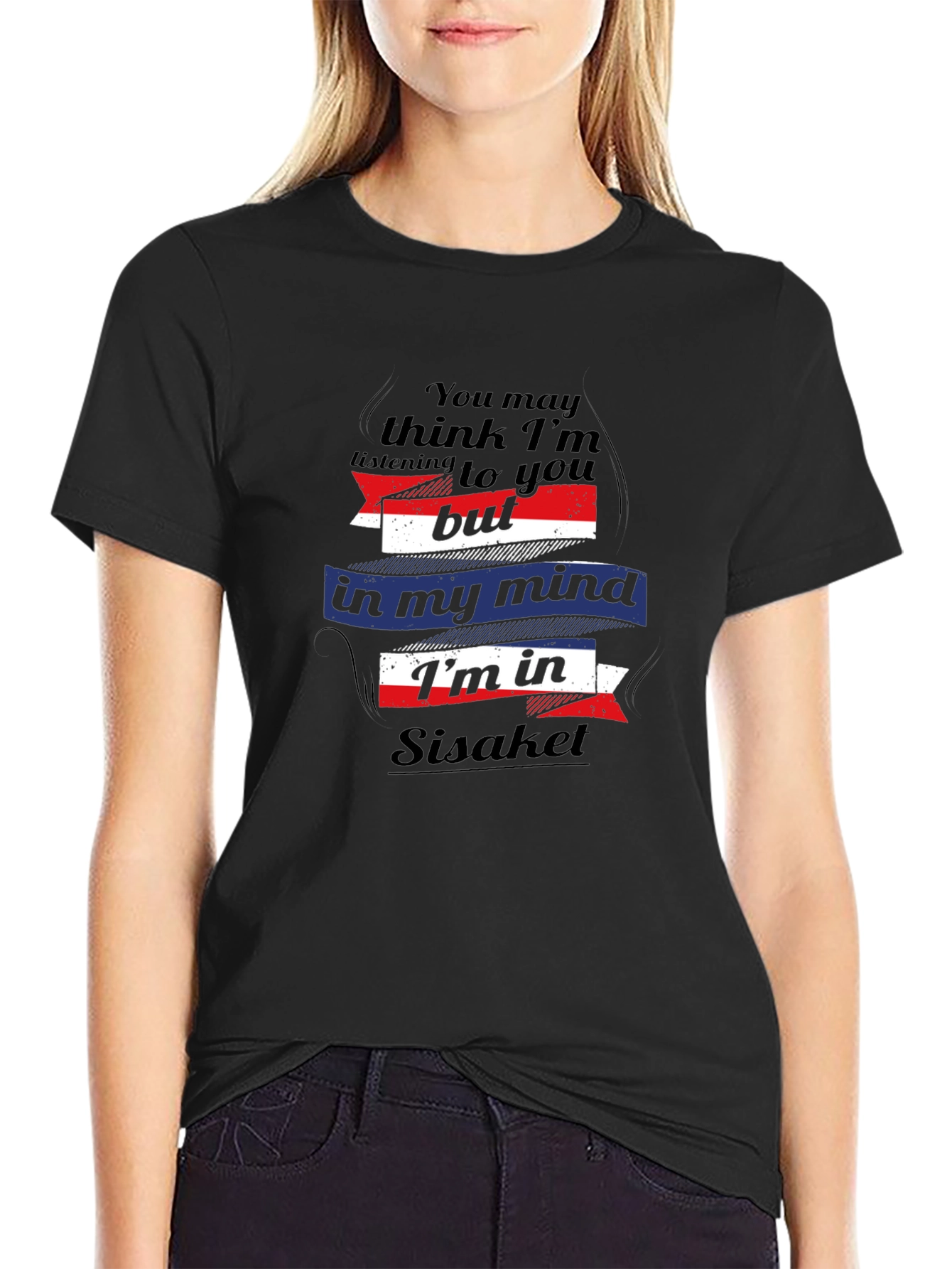 Sisaket Mind T-Shirt - Black Novelty Tee