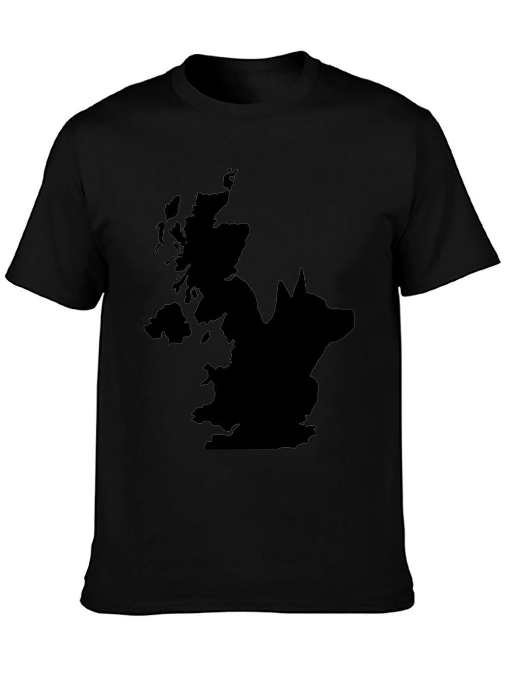 UK Wolf Graphic Tee - Mens Black T-Shirt