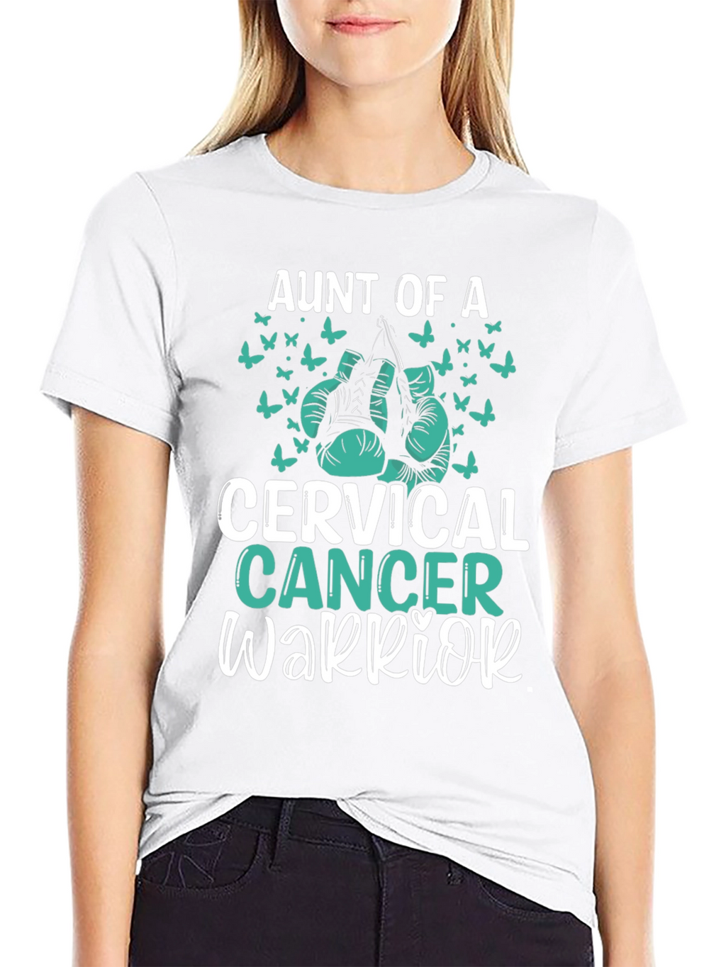 Aunt Of A Cervical Cancer Warrior T-Shirt