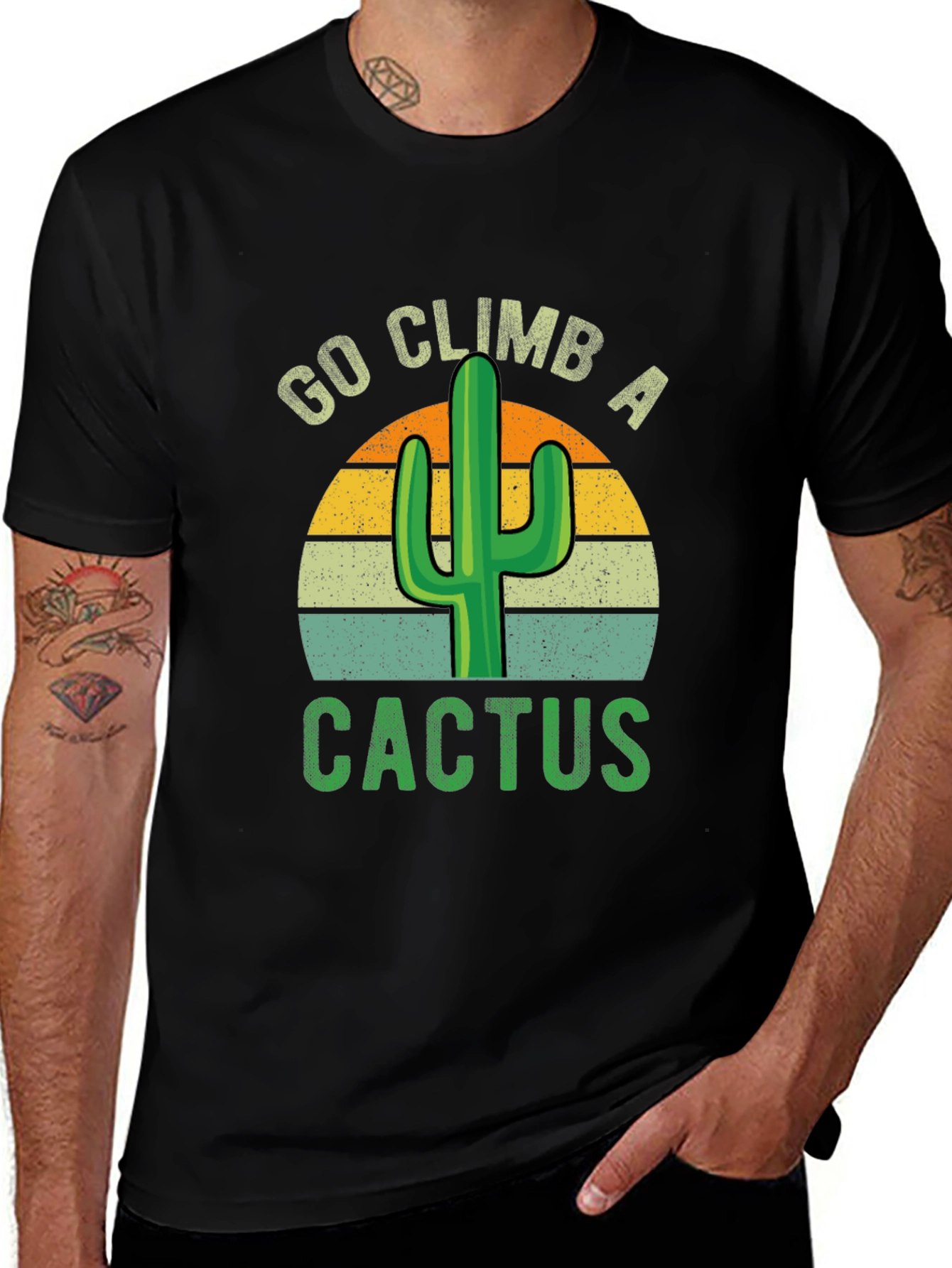 Go Climb A Cactus Graphic T-Shirt