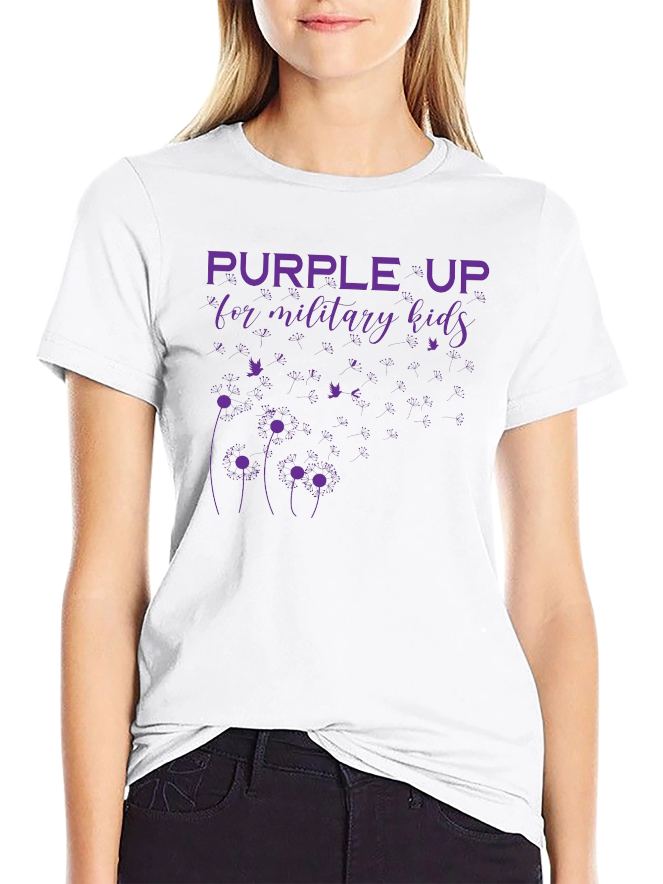 Purple Up Military Kids T-Shirt