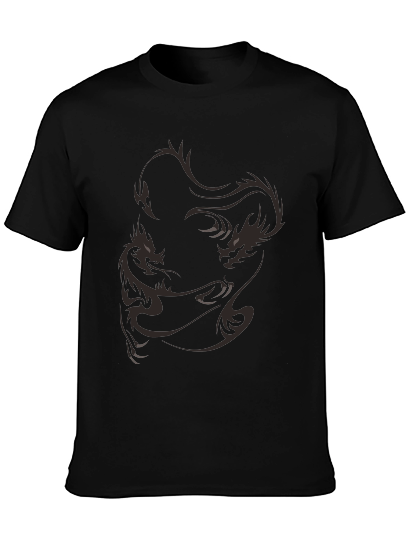 Dragon Graphic Black T-Shirt - Casual Style