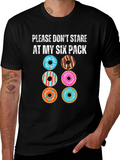 Funny Donut Six Pack T-Shirt