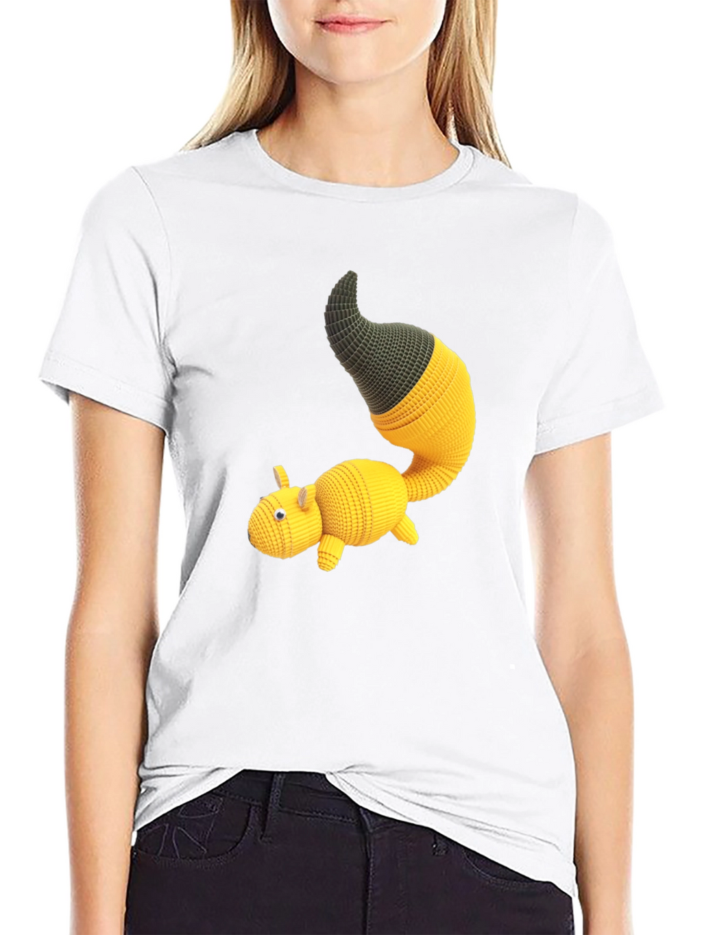 Knit Amigurumi Creature Graphic Tee
