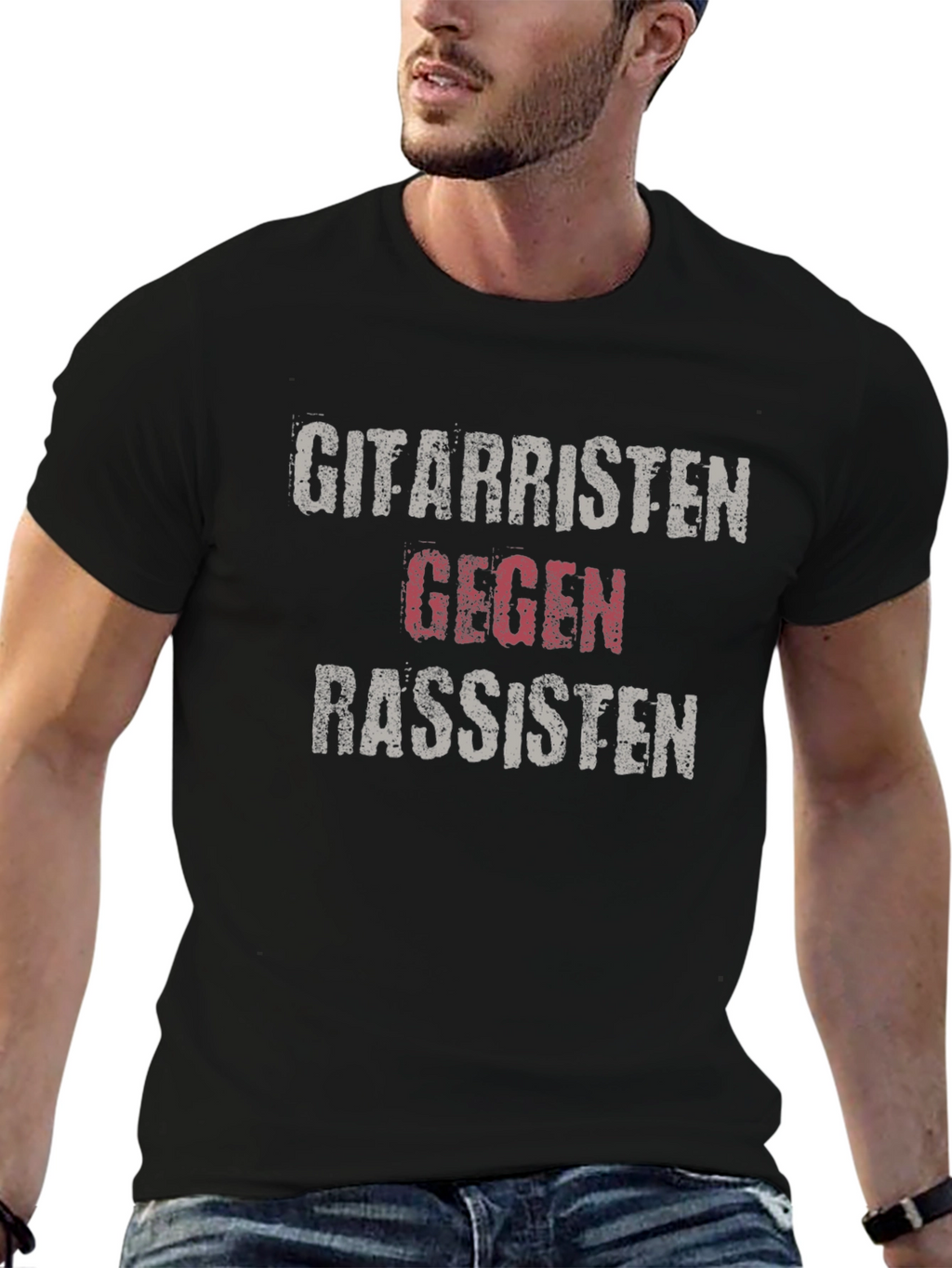 Gitarristen Gegen Rassisten T-Shirt - Anti-Racism Tee
