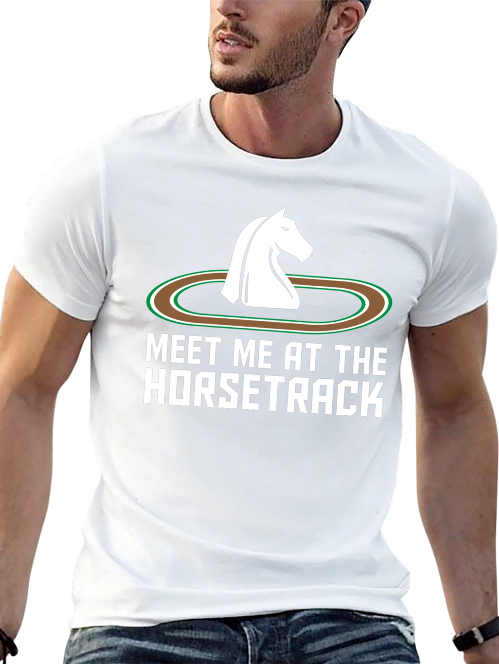 Meet Me at the Horsetrack Black T-Shirt