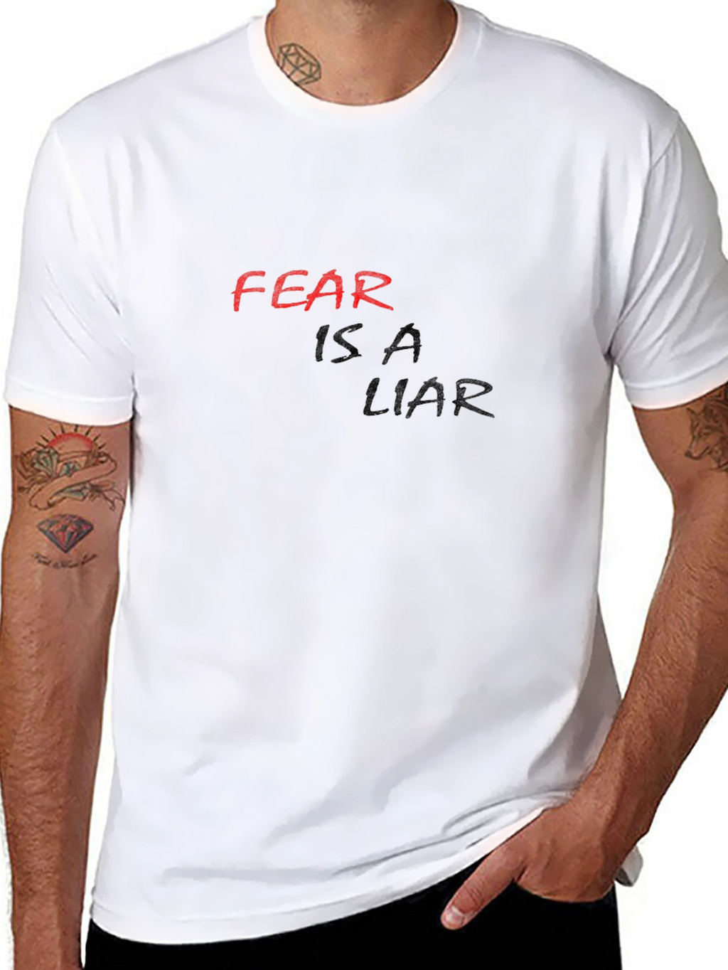 Fear Is A Liar Black T-Shirt