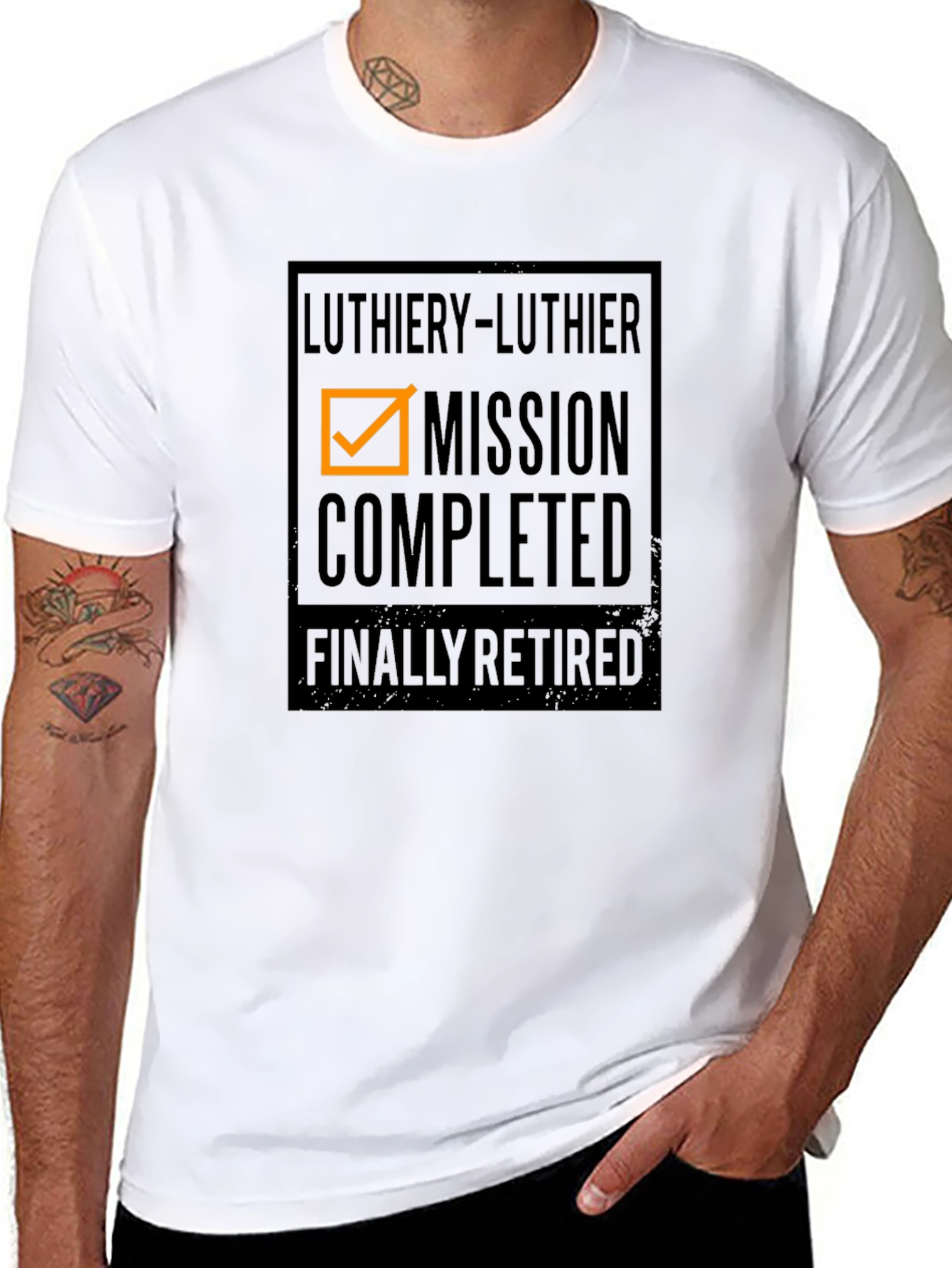 Luthiery Mission Completed Retired Graphic T-Shirt