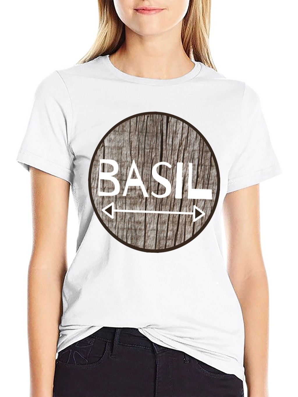 Basil T-Shirt - Novelty Herb Design