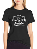 Proud Glacier Hiker Black T-Shirt
