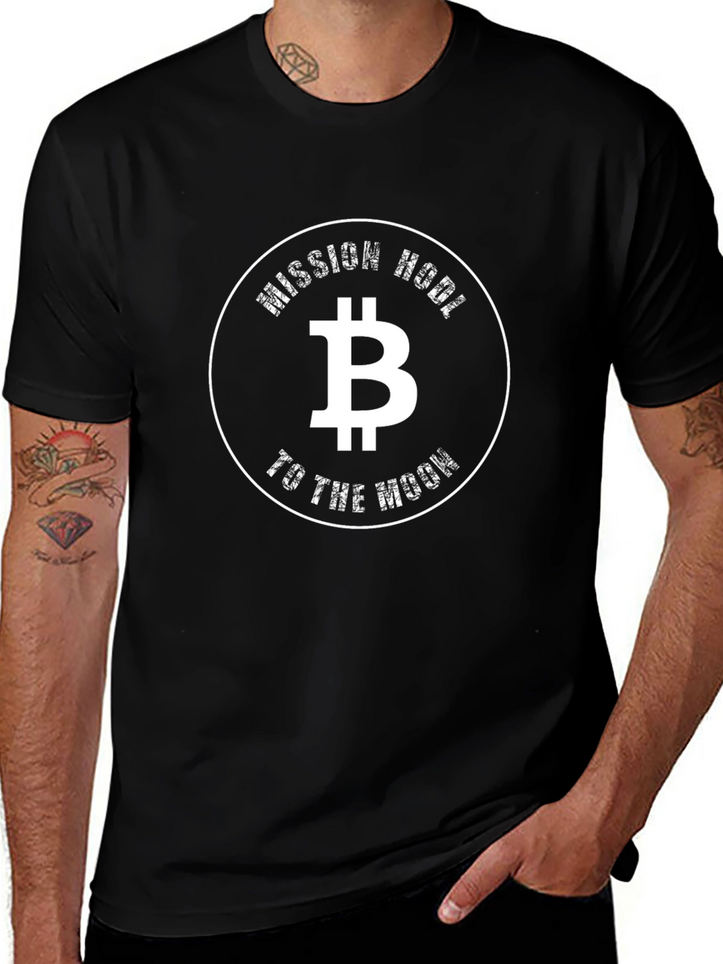 Bitcoin Mission HODL to the Moon T-Shirt