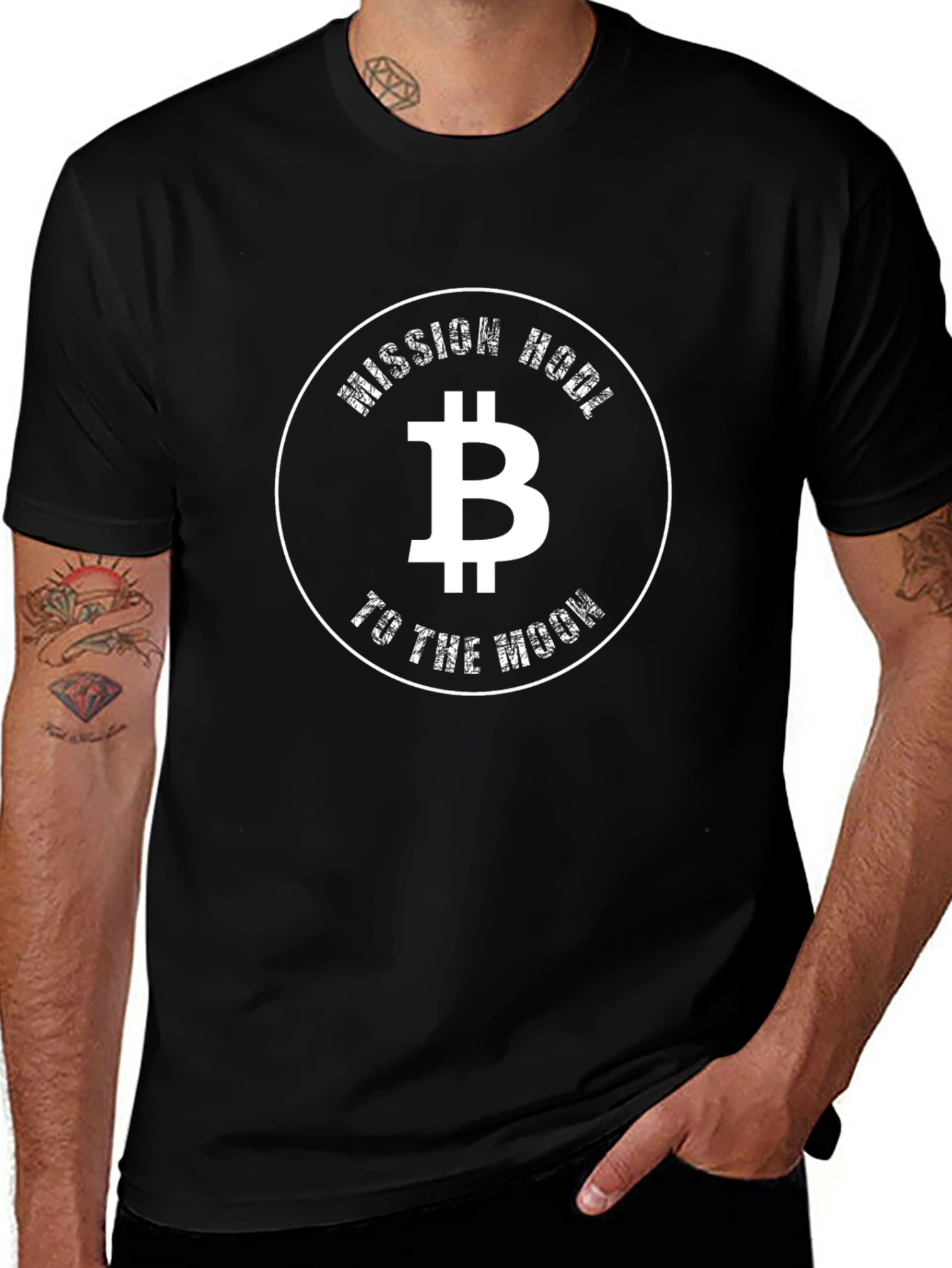 Bitcoin Mission HODL to the Moon T-Shirt
