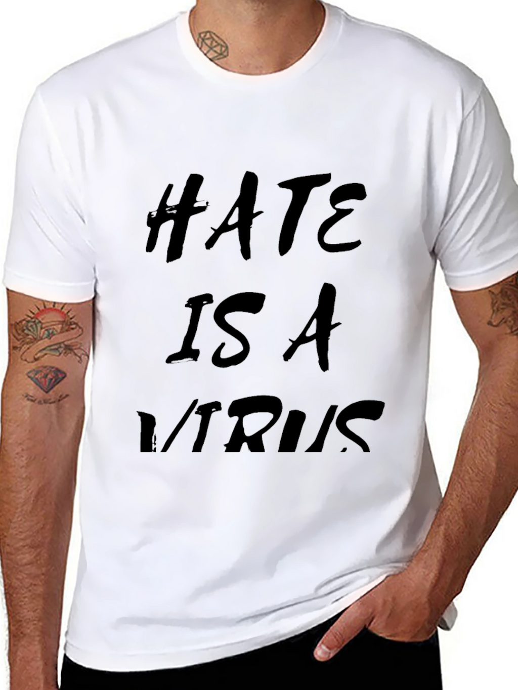 Hate Is A Virus Graphic Tee