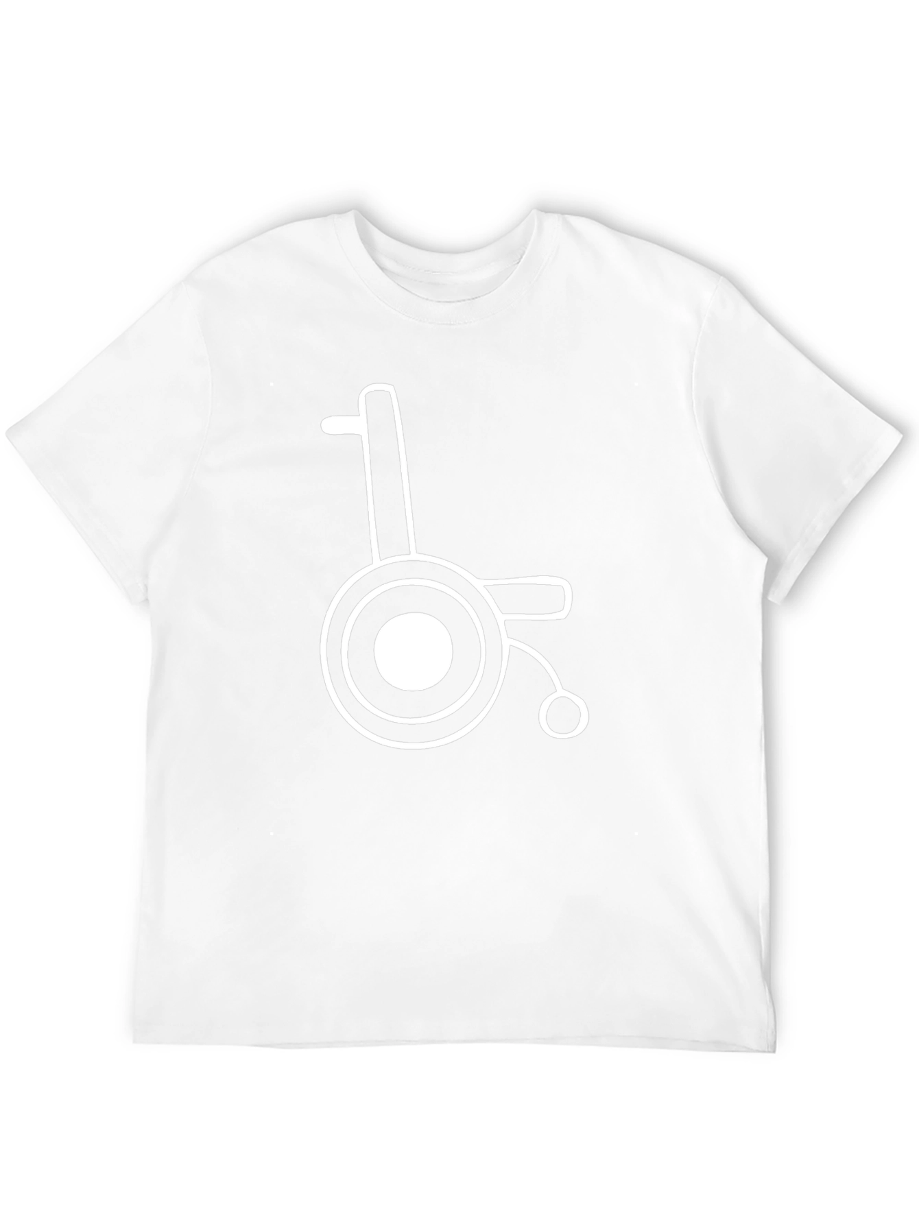 Wheelchair Graphic Tee - Black Cotton Blend