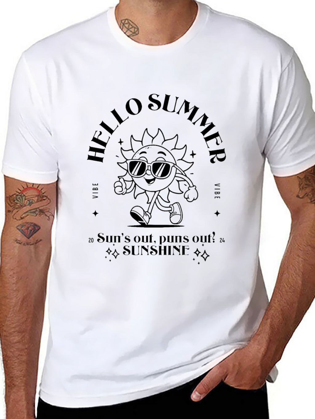 Hello Summer T-Shirt - Suns Out Puns Out!