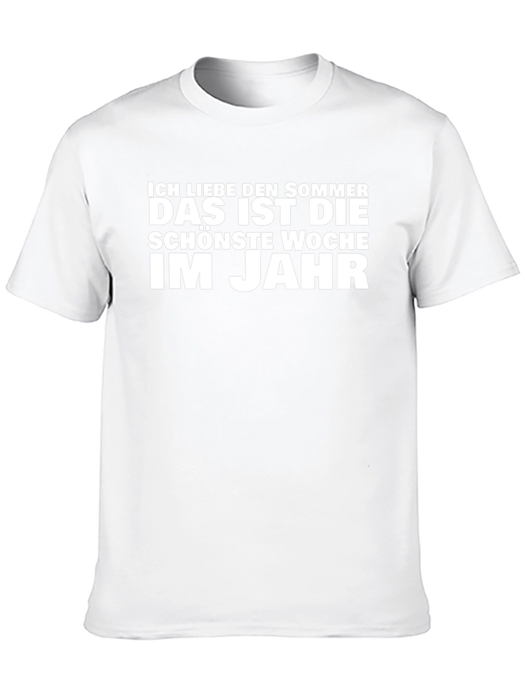 Ich Liebe Den Sommer Black Graphic T-Shirt