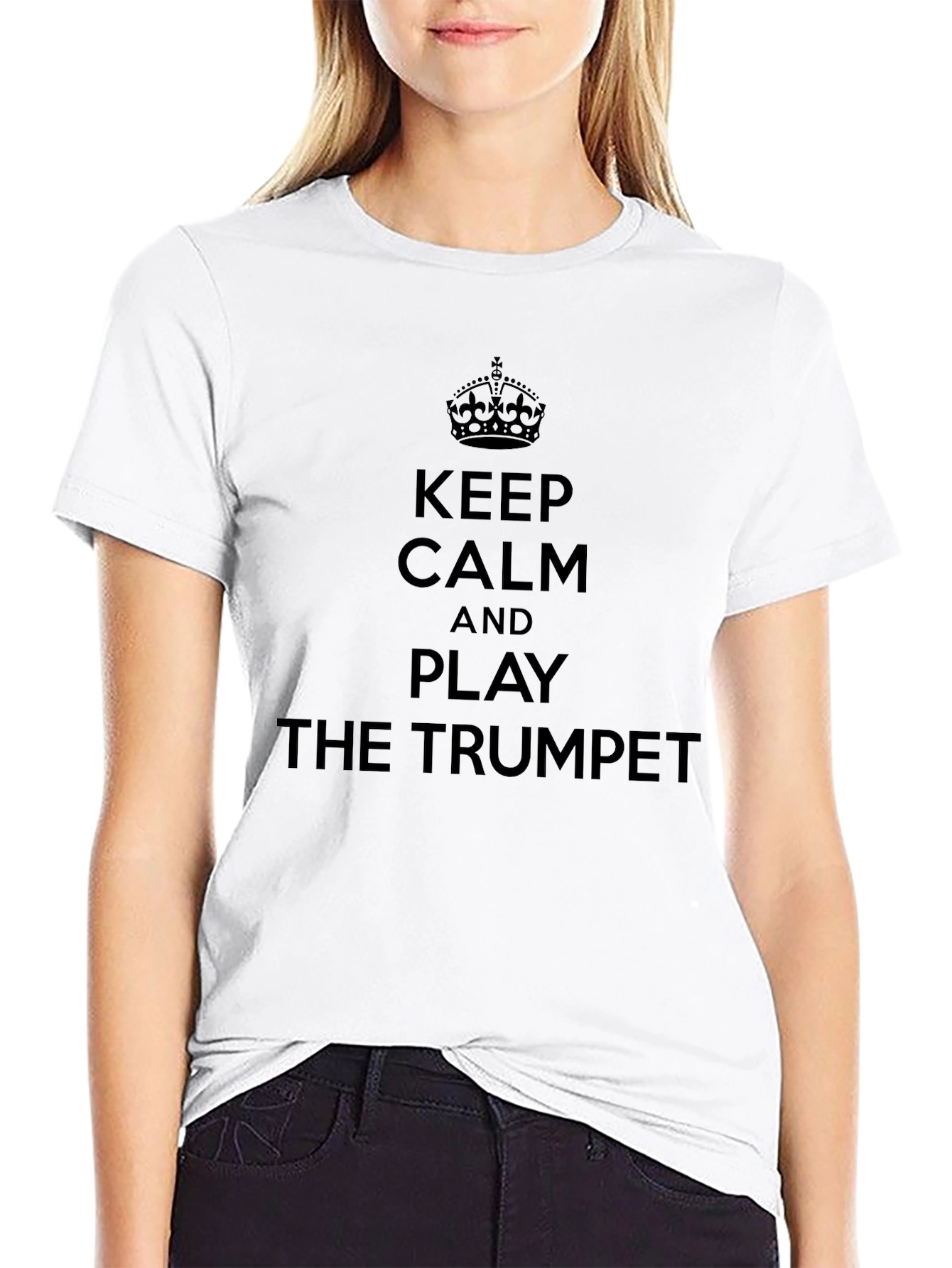 Keep Calm & Play Trumpet T-Shirt - Black