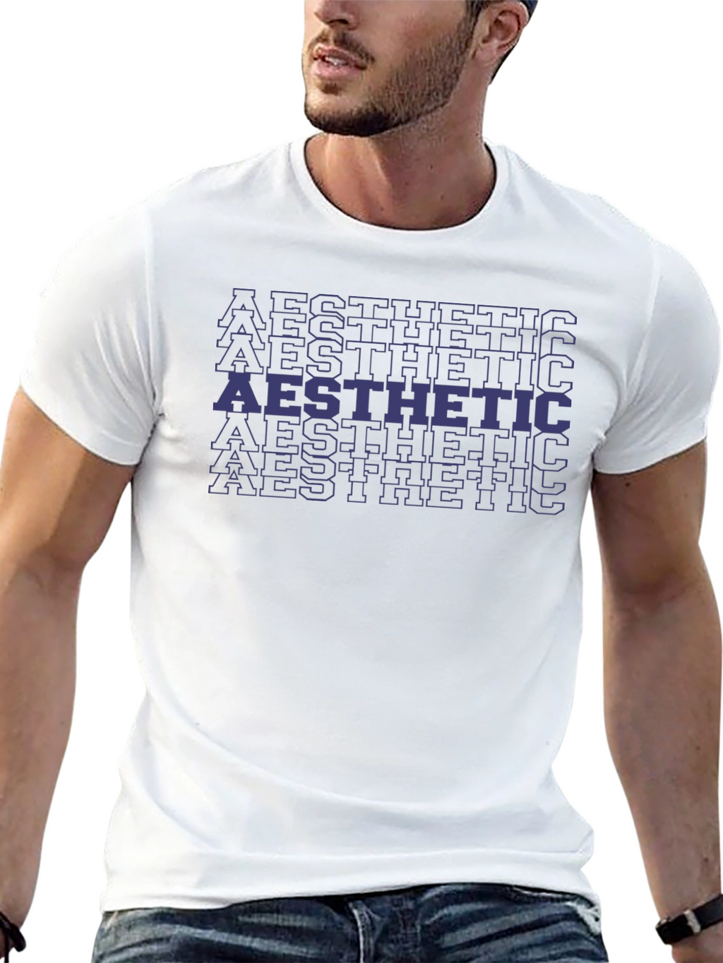 Aesthetic Graphic Print Black T-Shirt