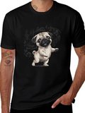 Dancing Pug Black T-Shirt