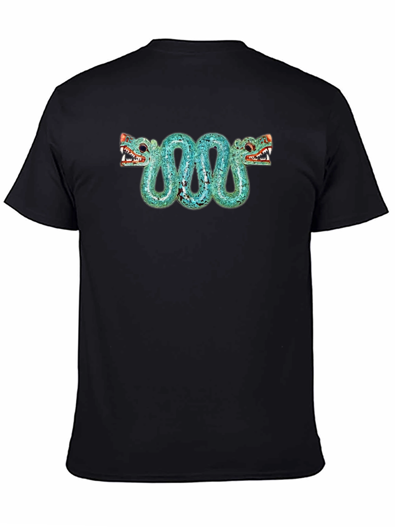 Aztec Serpent T-Shirt - Black Graphic Tee