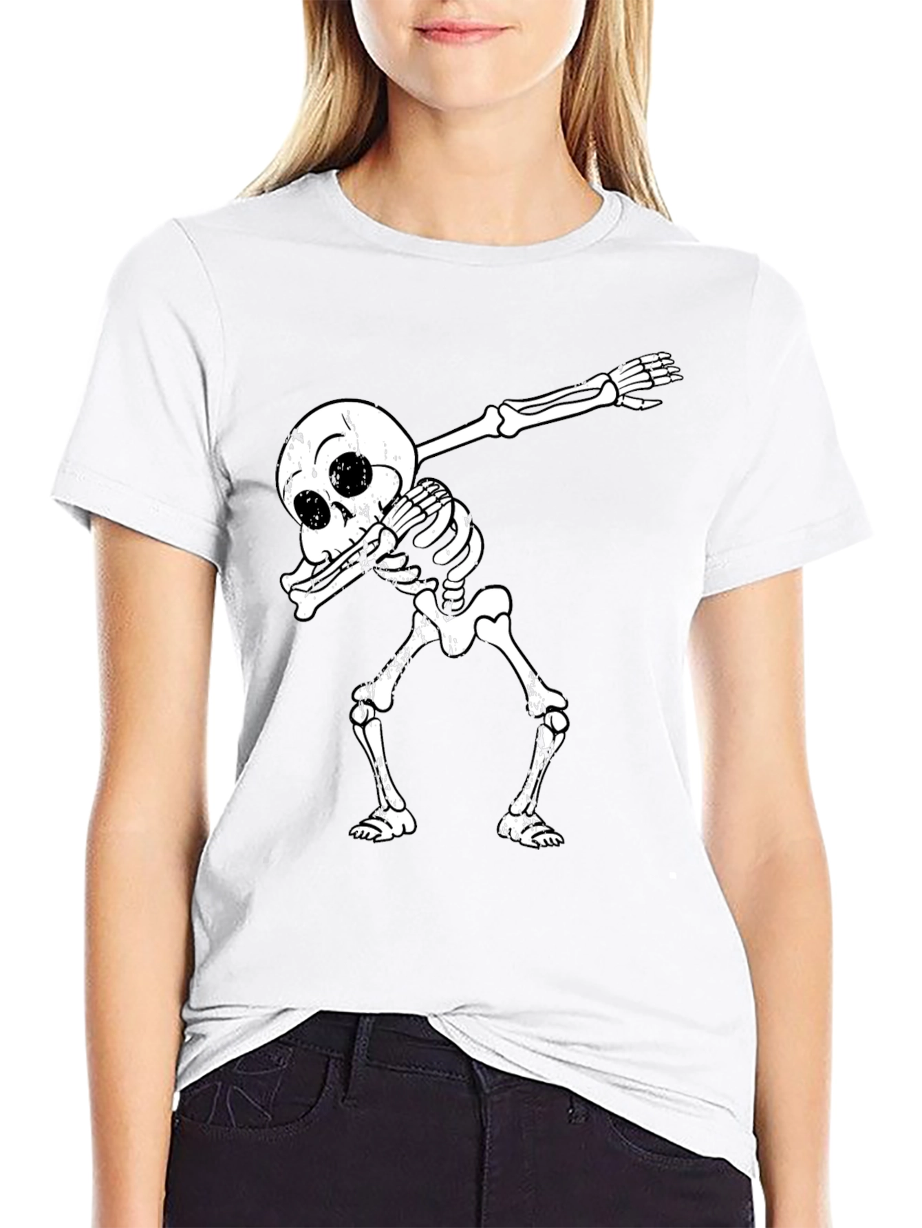 Dabbing Skeleton Black T-Shirt