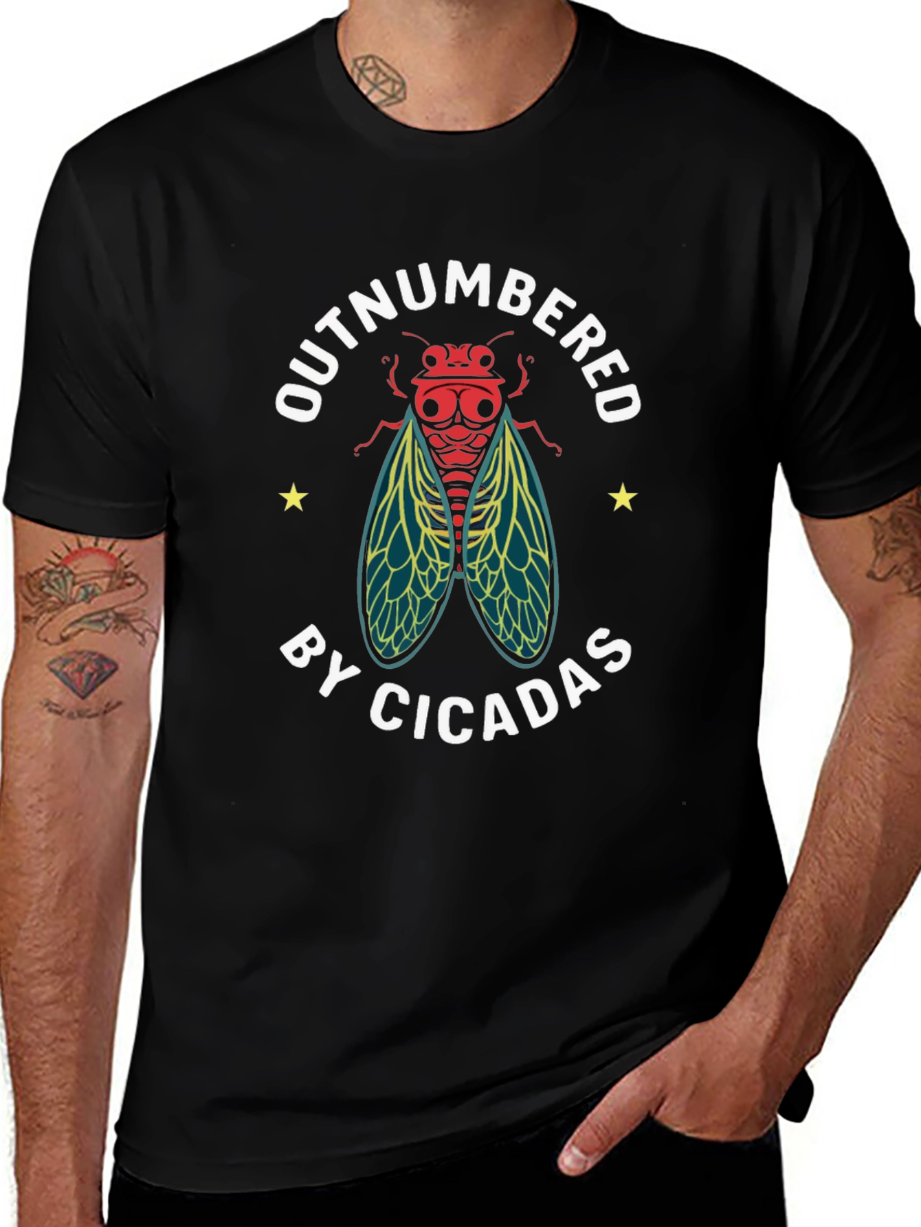 Outnumbered by Cicadas Graphic T-Shirt