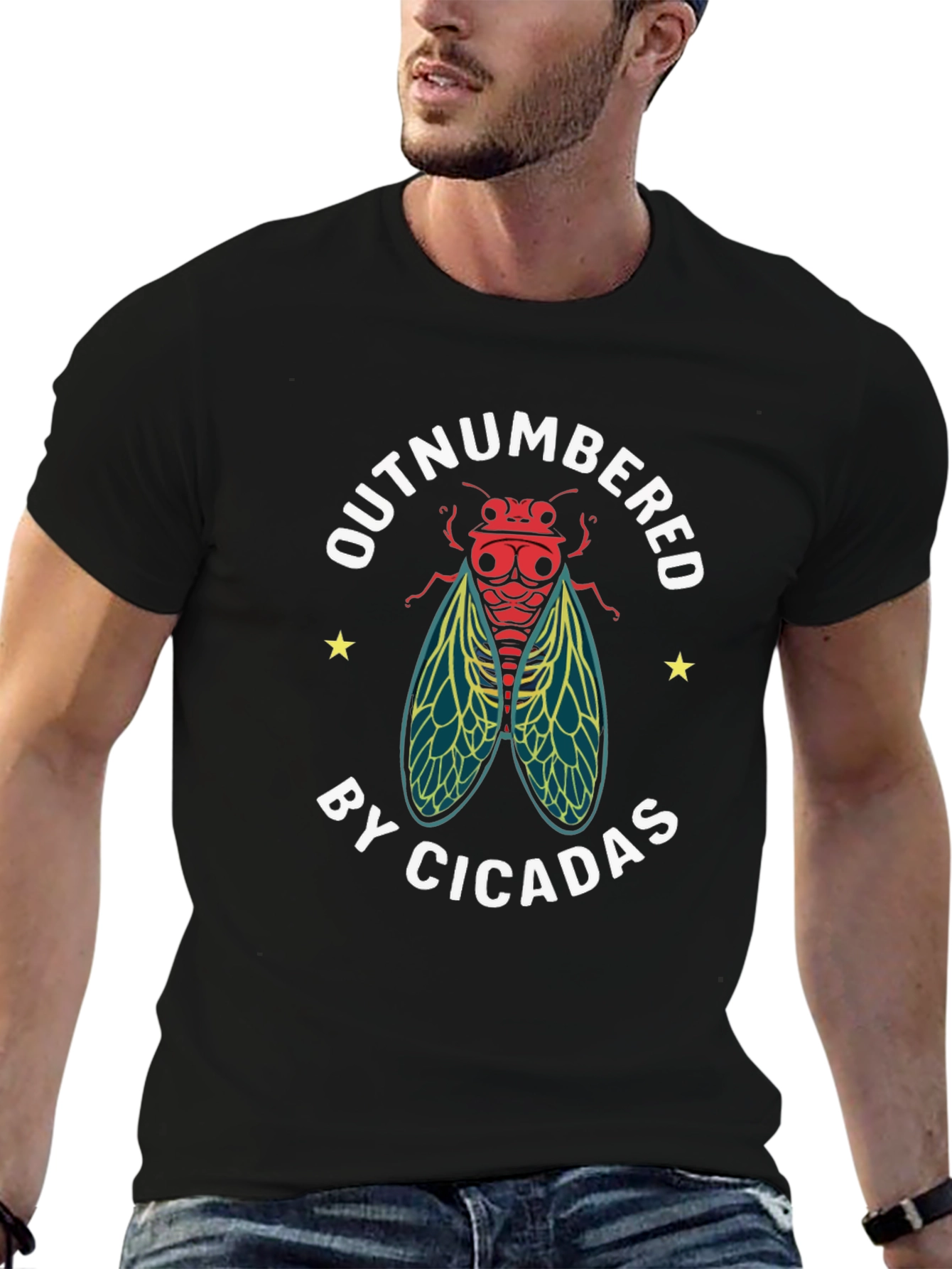 Outnumbered by Cicadas Graphic T-Shirt
