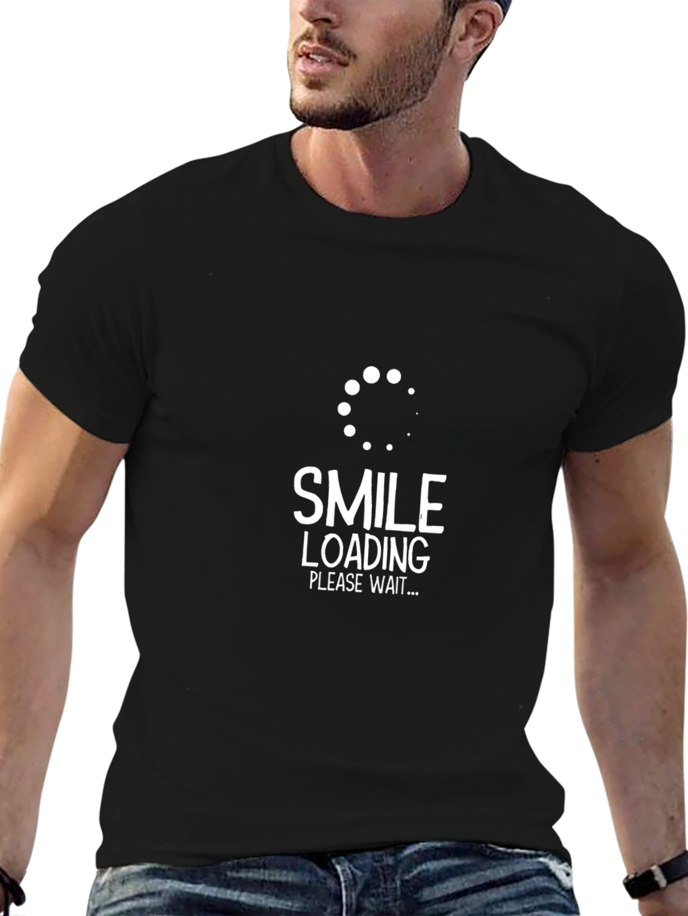Smile Loading T-Shirt - Funny Graphic Tee