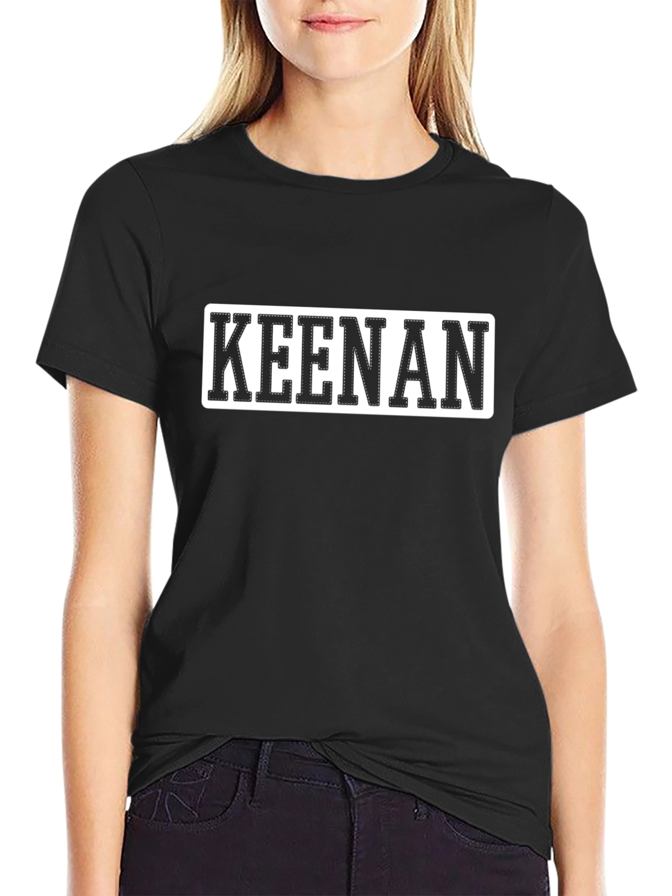 Keenan Graphic Tee - Black Cotton T-Shirt