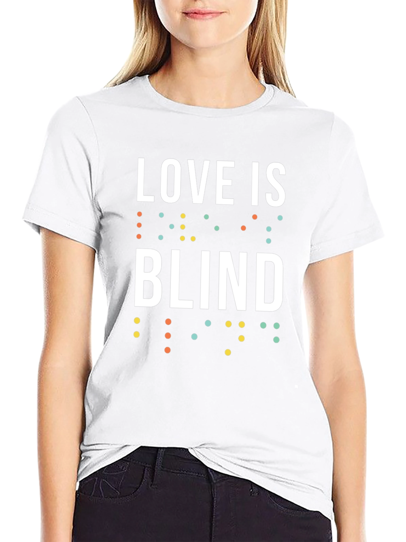 Love is Blind T-Shirt - Unisex Braille Design Tee