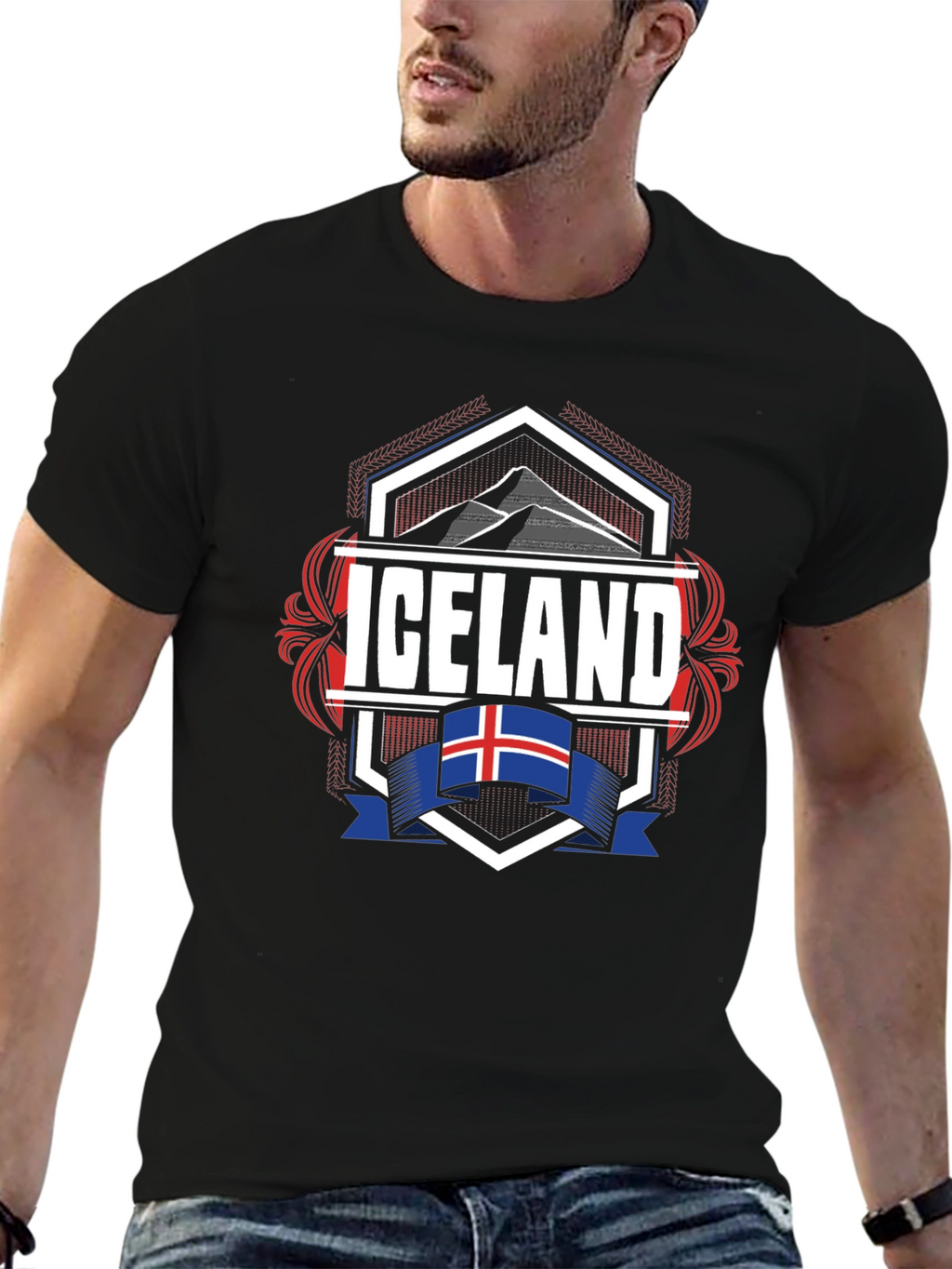 Iceland Flag Souvenir T-Shirt