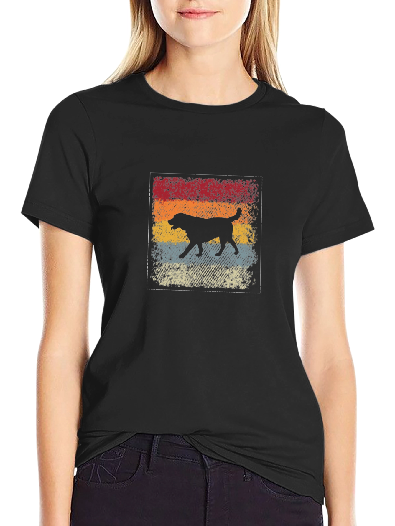 Retro Dog Silhouette T-Shirt