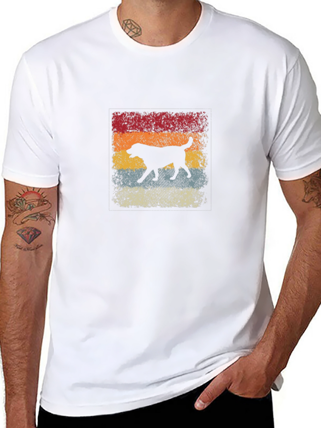 Retro Dog Silhouette T-Shirt