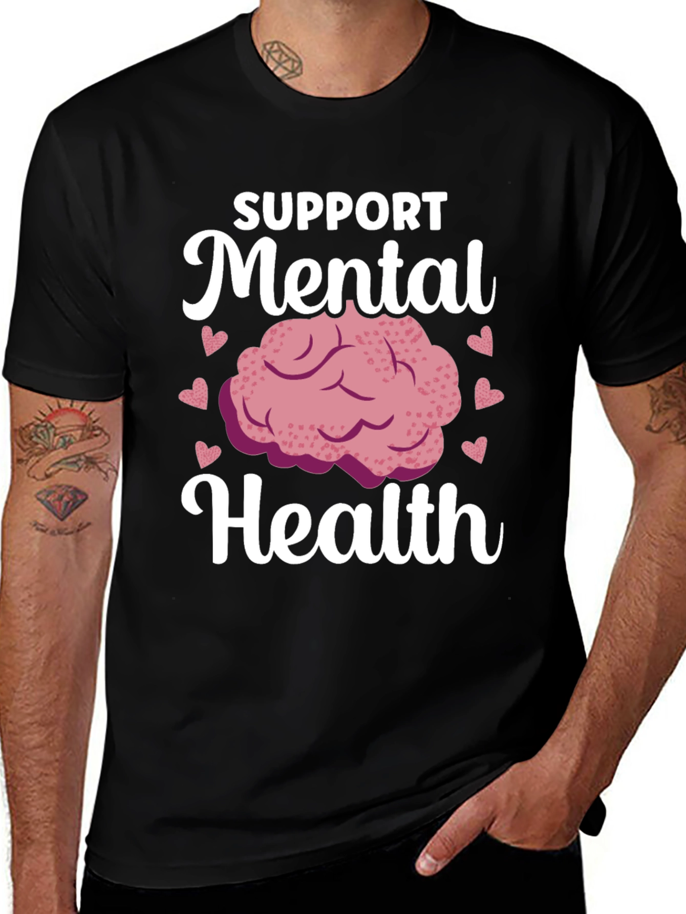 Support Mental Health Graphic T-Shirt