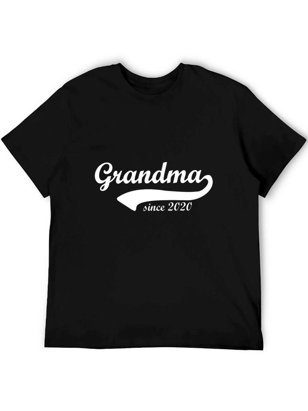 Grandma Since 2020 Black Graphic T-Shirt
