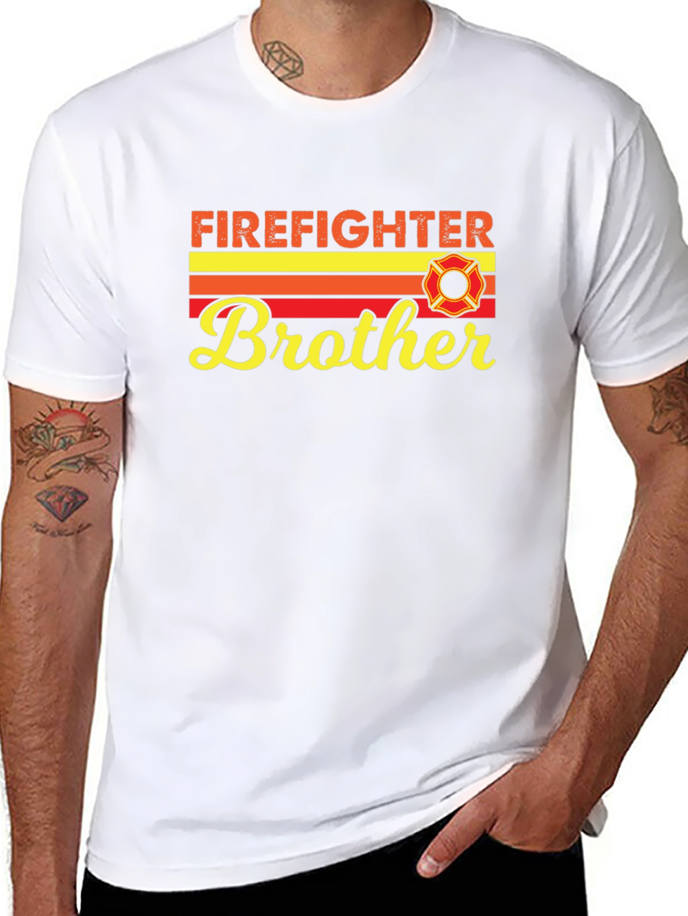 Firefighter Brother T-Shirt - Gift For Firemen