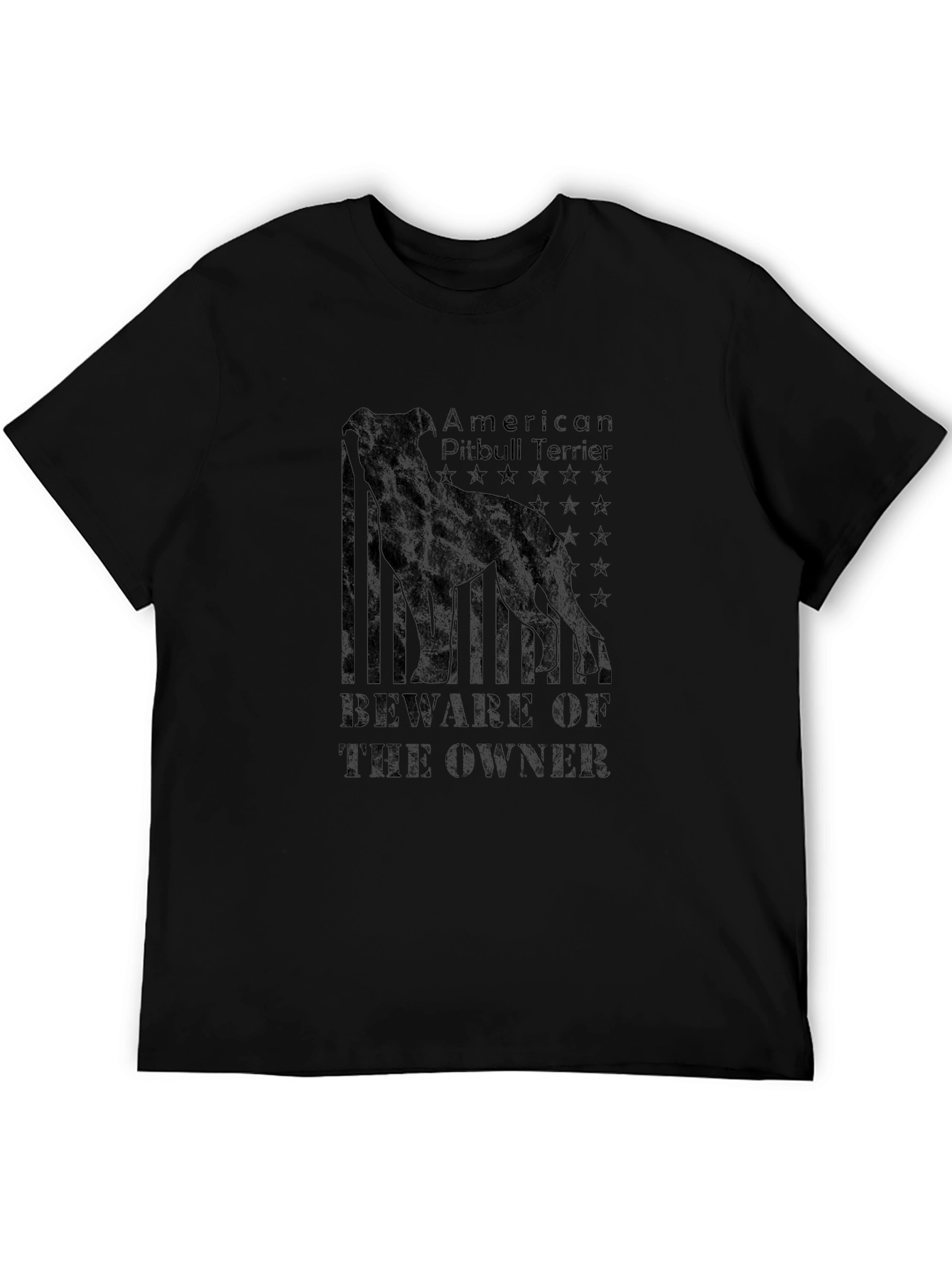 American Pitbull Terrier Black T-Shirt