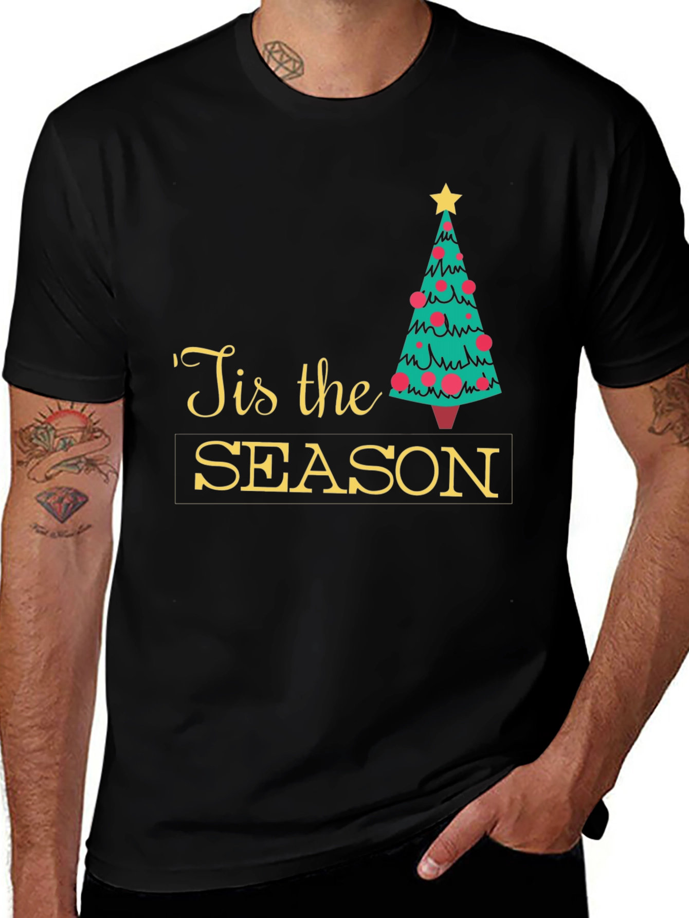 Tis the Season Christmas Tree Holiday T-Shirt