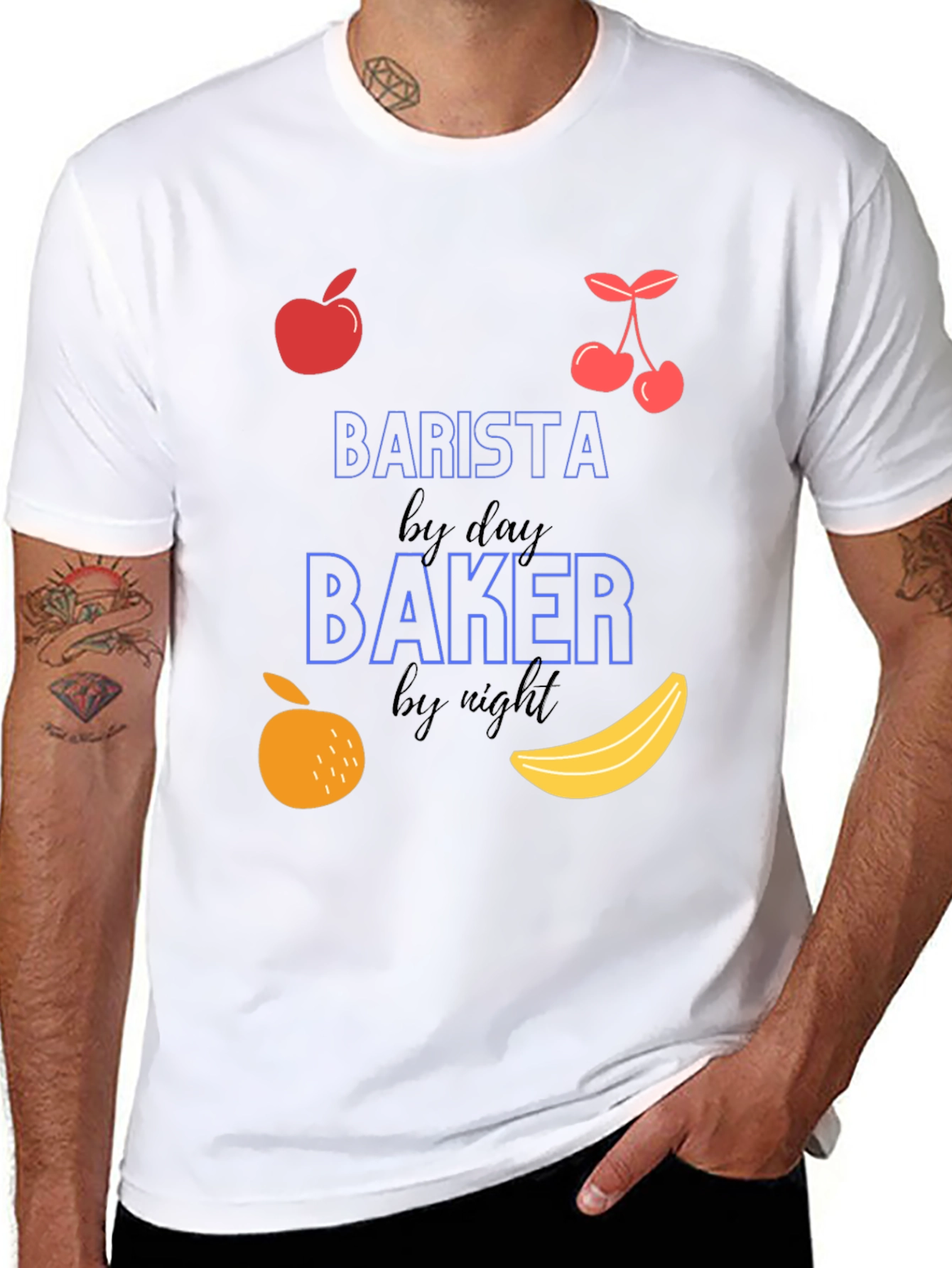 Barista by Day Baker by Night Graphic Tee