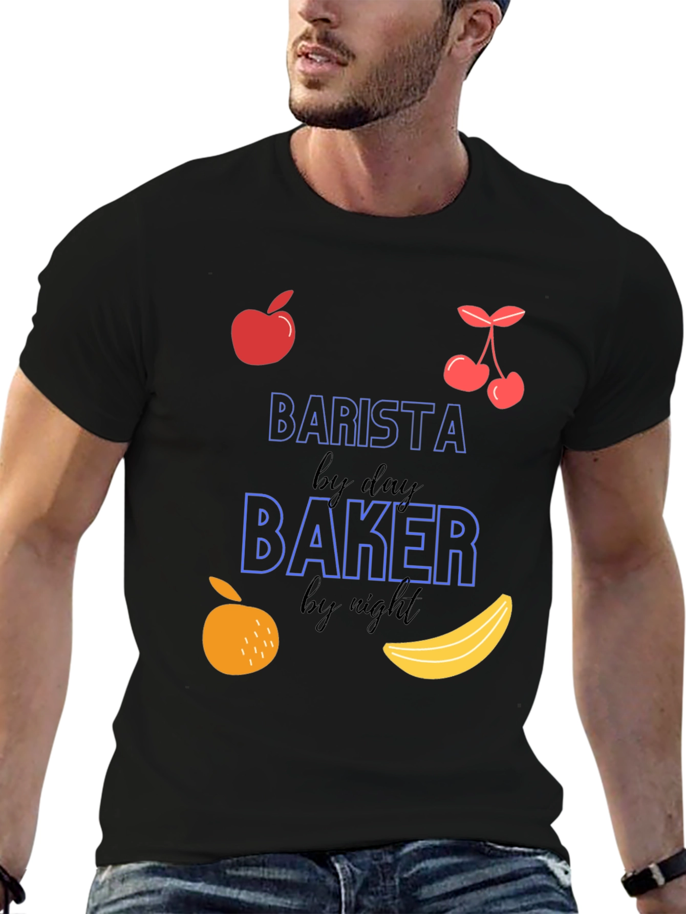 Barista by Day Baker by Night Graphic Tee