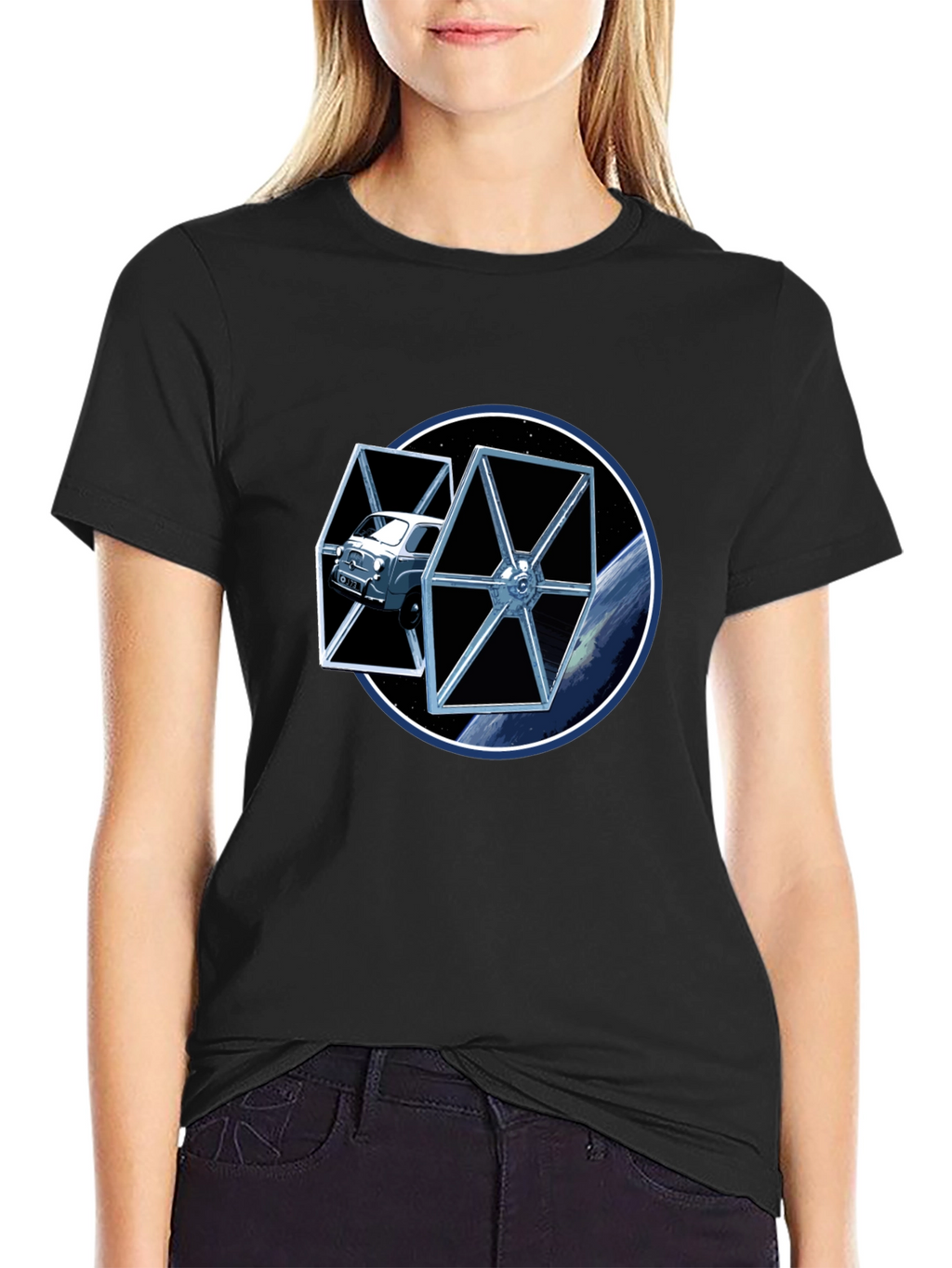 Star Car Black T-Shirt