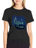 Aurora Borealis Black T-Shirt