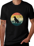 Retro Dog Silhouette Graphic Tee