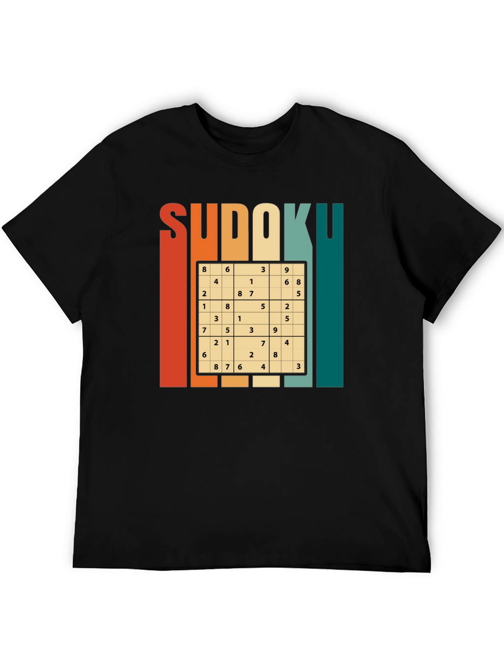 Sudoku Puzzle Graphic T-Shirt - Brain Teaser Tee