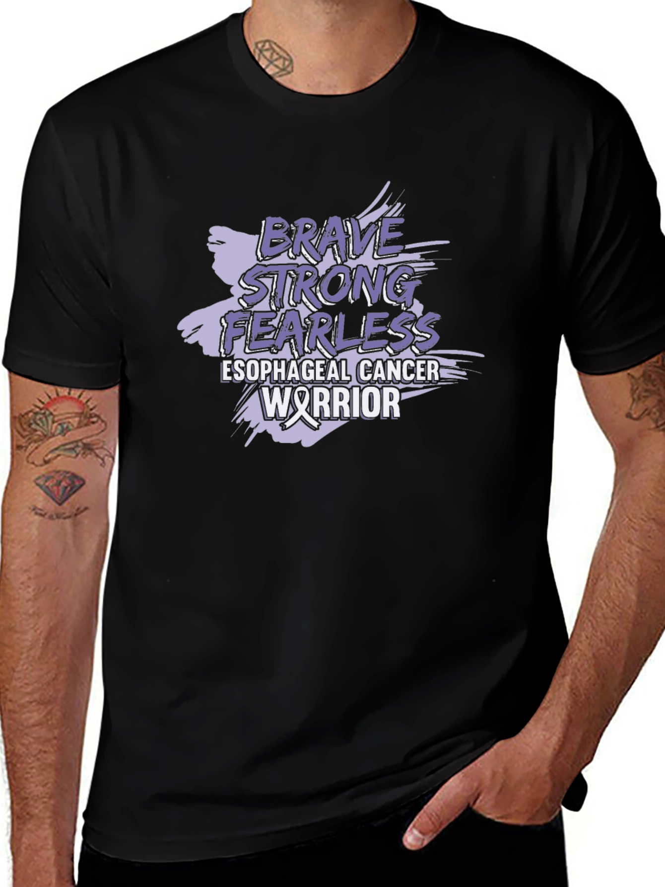 Esophageal Cancer Warrior Graphic Tee