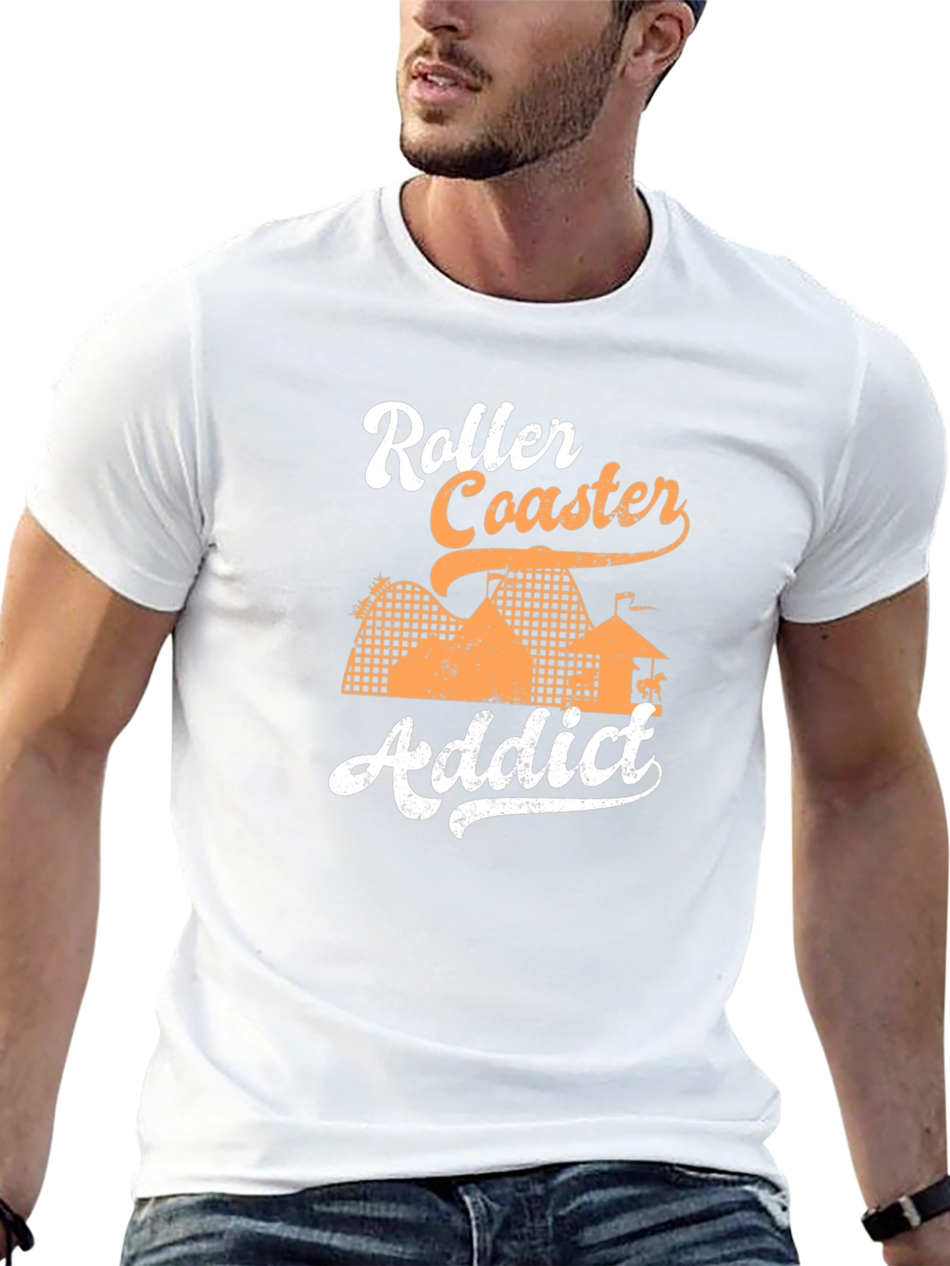 Roller Coaster Addict Graphic Tee