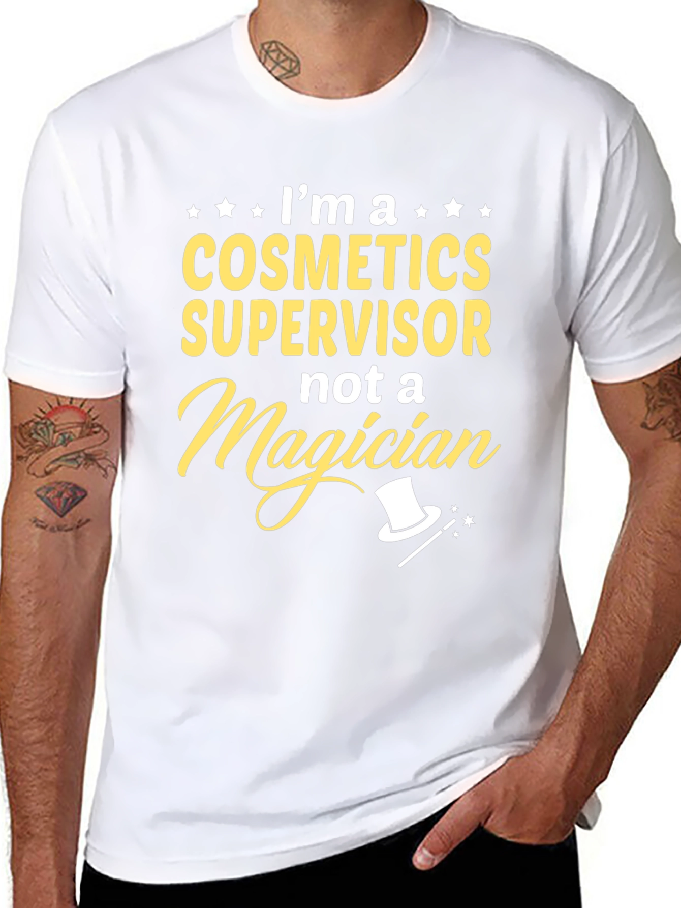 Cosmetics Supervisor T-Shirt - Funny Magician Graphic Tee